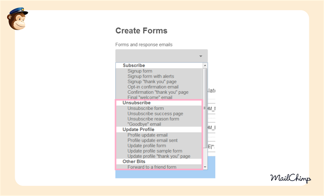 Personalizar formularios en MailChimp Personalizar formularios en MailChimp