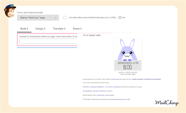 Personalizar formularios en MailChimp Personalizar formularios en MailChimp
