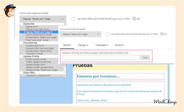 Personalizar formularios en MailChimp Personalizar formularios en MailChimp