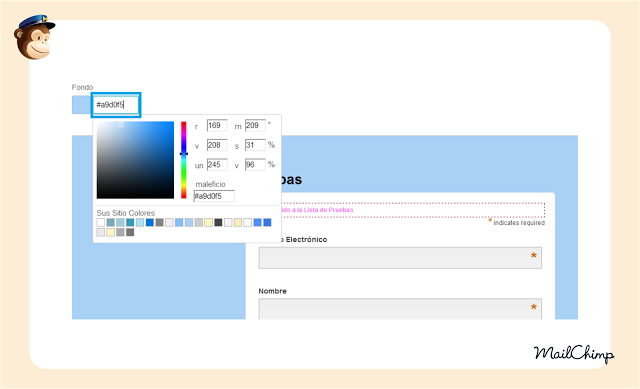Personalizar formularios en MailChimp Personalizar formularios en MailChimp