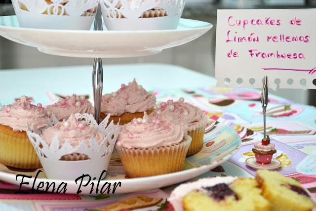 Cupcakes de Limón rellenos de Frambuesa Cupcakes de Limón rellenos de Frambuesa
