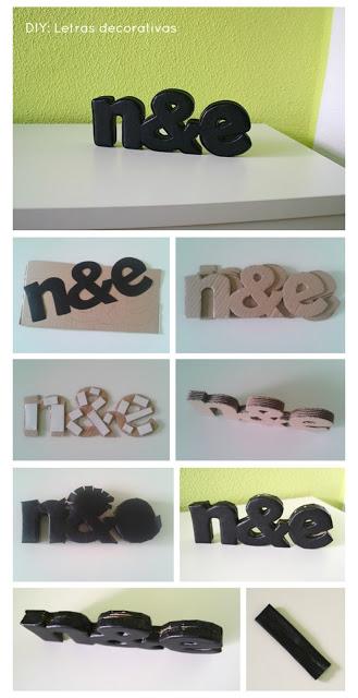 Cómo hacer letras decorativas con cartón