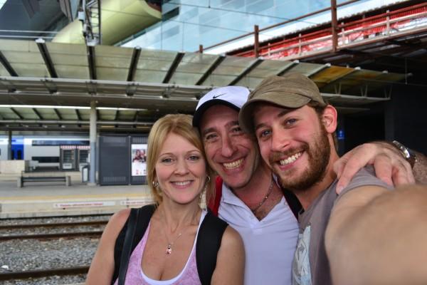 Reencuentro con mis padres en la Estación Tiburtina de Roma