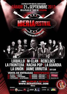Iberia Festival 2013: Loquillo, M-Clan, La Unión, Jaime Urrutia, Rebeldes, La Frontera, La Guardia, Nacha Pop...