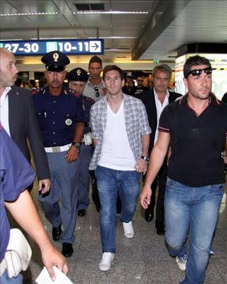 Messi ya esta en Roma para Disputar Partido Amistoso Argentina-Italia