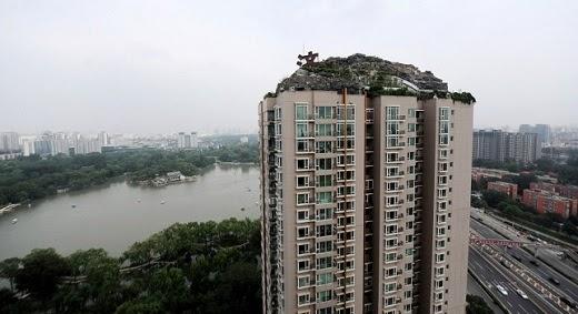 CONSTRUYE UN MONTE EN UN BLOQUE DE PISOS Y ENFADA A SUS VECINOS CONSTRUYE UN MONTE EN UN BLOQUE DE PISOS Y ENFADA A SUS VECINOS