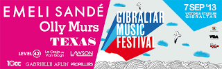 Gibraltar Music Festival 2013: Emeli Sandé, Texas, Olly Murs, Level 42, La Oreja de Van Gogh, Lawson...