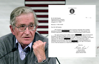 Memorandum demuestra espionaje de la CIA a Noam Chomsky