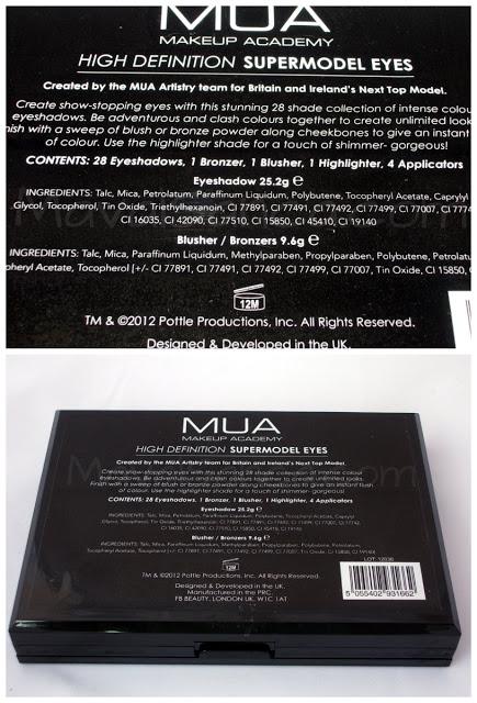 Paleta High Definition Supermodel Eyes de MUA Paleta High Definition Supermodel Eyes de MUA