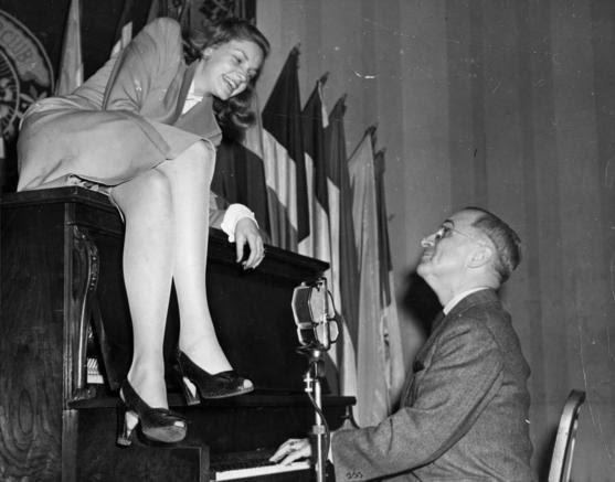 Harry Truman y Lauren Bacall