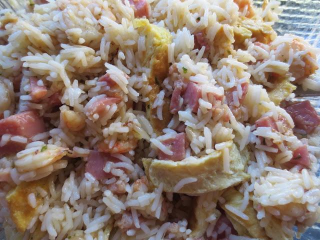 Arroz tres delicias (Ensalada de arroz)