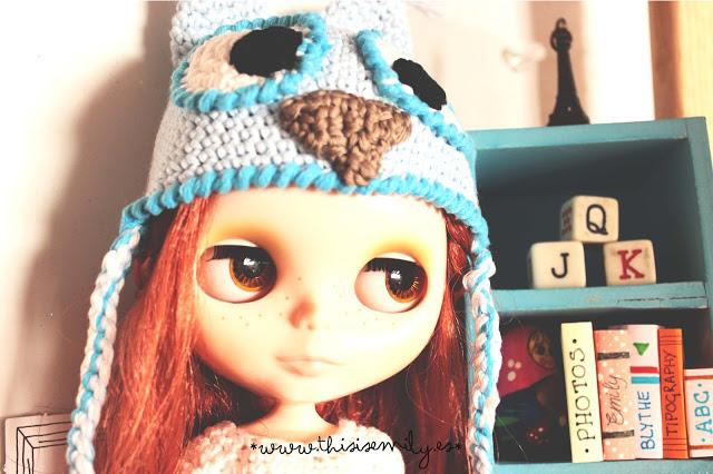 Gorrito de búho para Blythe Gorrito de búho para Blythe
