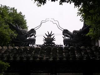 Muro de los Cinco Dragones del Jardín Yuyuan. Shanghai