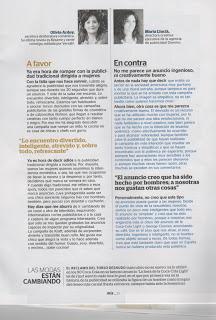 Mi artículo en la revista MÍA: a favor de los hombres sexys en la publicidad para mujeres Mi artículo en la revista MÍA: a favor de los hombres sexys en la publicidad para mujeres