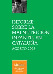 Infrome sobre nutricion en Catalunya