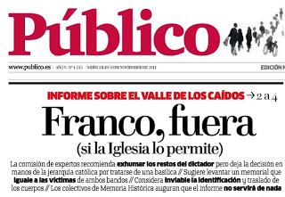 El Gobierno del PP apoya el franquista Valle de los Caídos.
