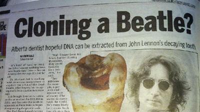 DENTISTA PRETENDE CLONAR A JOHN LENNON A PARTIR DE SU MUELA