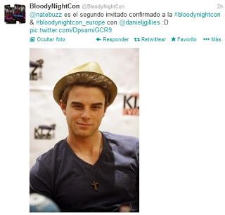 Segundo invitado a la BloodyNightCon 4: Nathaniel Buzolic Segundo invitado a la BloodyNightCon 4: Nathaniel Buzolic
