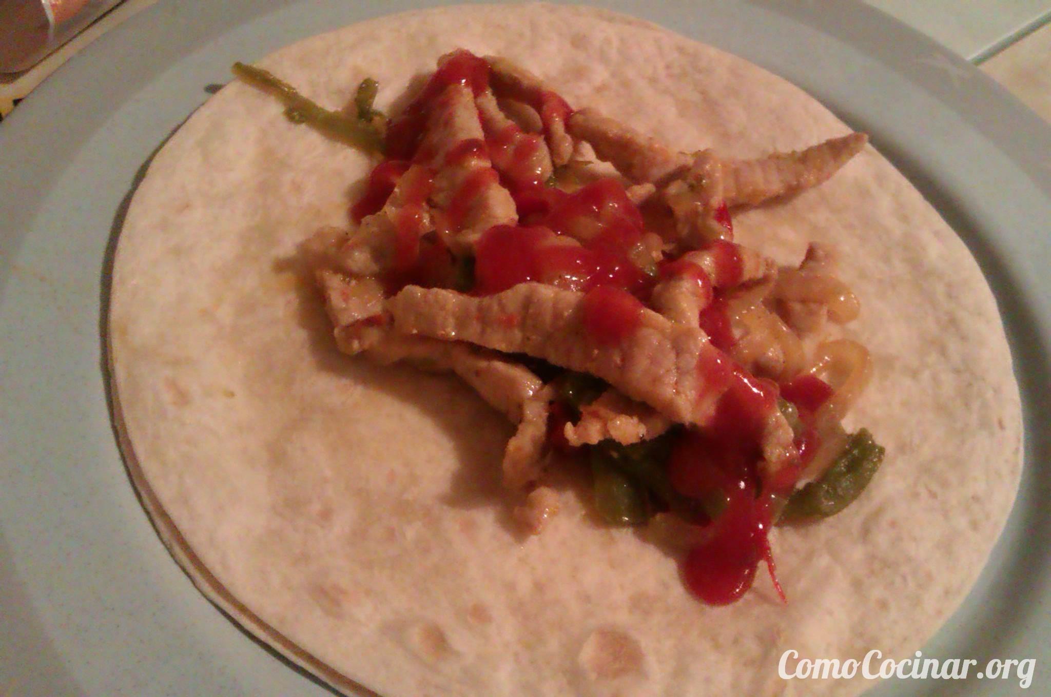 ¿Cómo cocinar fajitas de lomo con pimientos? Paso a paso fajitas de lomo con pimientos