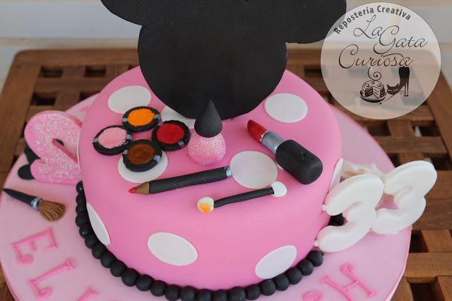 TARTA FONDANT MINNIE DOBLE CUMPLEAÑOS