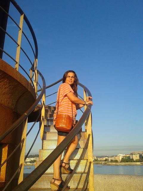 Rayas en naranja y rosa Rayas en naranja y rosa