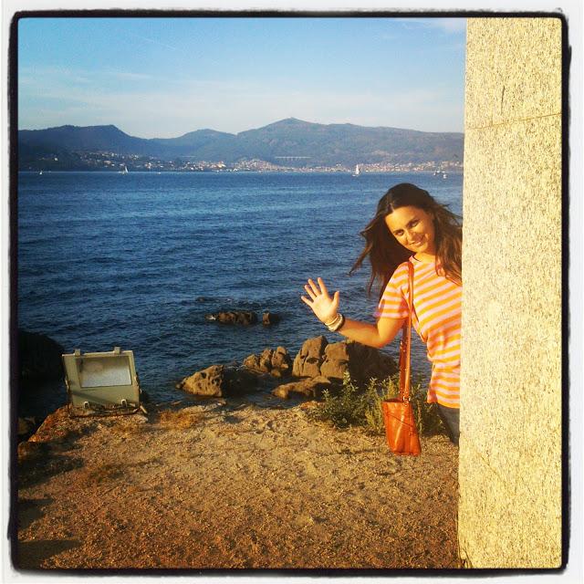 Rayas en naranja y rosa Rayas en naranja y rosa