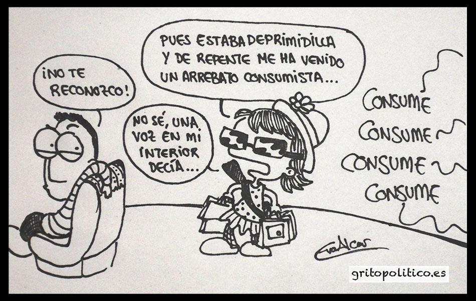 Viñeta de humor - Estrategia de manipulación mediática: conócete a ti mismo Viñeta de humor - Estrategia de manipulación mediática: conócete a ti mismo