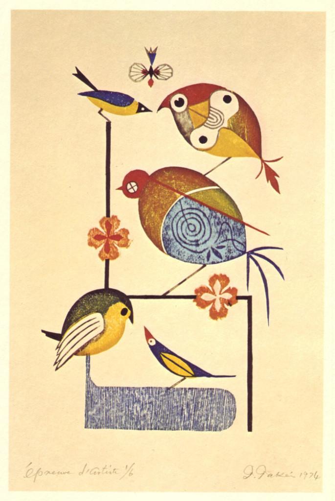 Septiembre Birds-frolic-in-this-stunning-illustration-by-Japanese-master-artist-Takeo-Takei