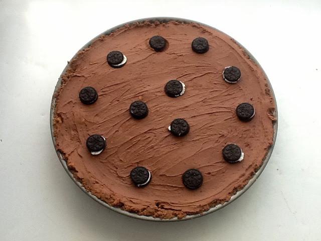 TARTA DE MINIOREOS Y MASCARPONE CON CHOCOLATE TARTA DE MINIOREOS Y MASCARPONE CON CHOCOLATE