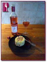 Risotto de manzana y pimiento con Barefoot White Zinfandel Retorno tras el descanso