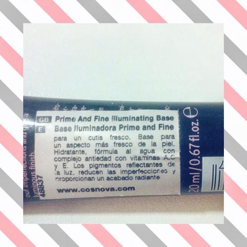 Prebase iluminadora Prime and Fine de Catrice Prebase iluminadora Prime and Fine de Catrice