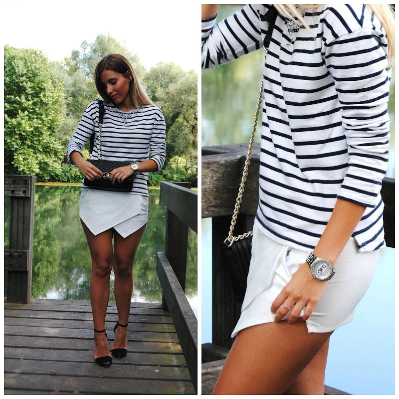 White skort. White skort.
