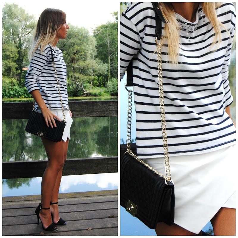 White skort. White skort.