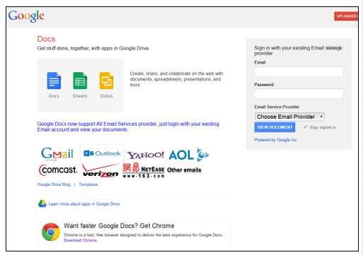 Alertan sobre ataque phishing a través de un email “supuestamente” de Google Docs google-docs-phishing3