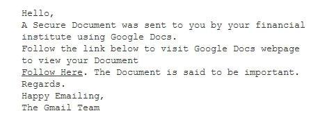 Alertan sobre ataque phishing a través de un email “supuestamente” de Google Docs google-docs-phishing2
