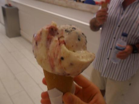 Chalota de helado de yogur y moras y viaje a Portugal