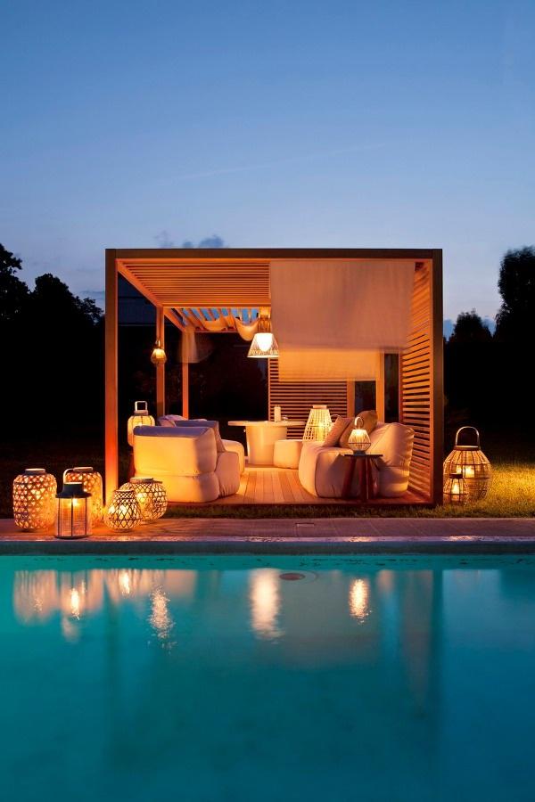 Rincones de verano / Outdoor special spaces Exteta collection @iSaloni #milandesignweek #mdw13 #pool #outdoor