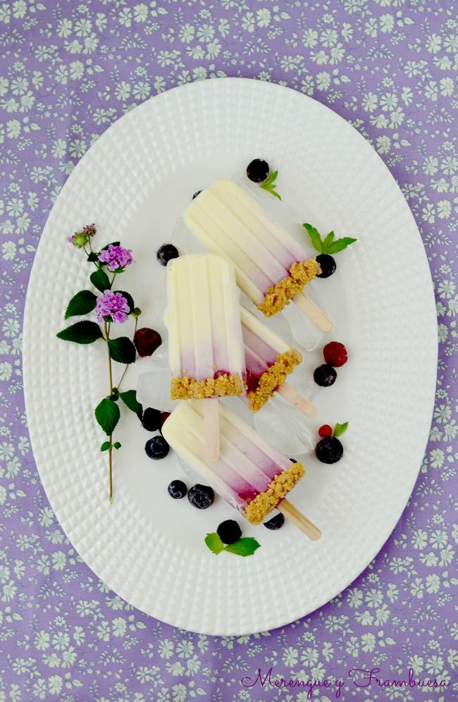 Polos de cheesecake Polos de cheesecake