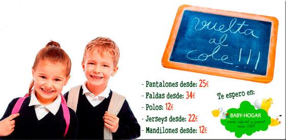 ¡Sorteo: Empieza el cole o guardería con Baby Hogar Infantil! Oferta uniformes escolares sin portes
