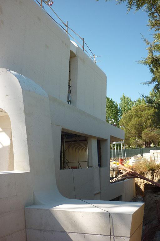 A-cero Projects NUEVAS IMÁGENES DE OBRA DE LA VIVIENDA UNIFAMILIAR DISEÑADA POR A-CERO EN EL N.E. DE MADRID