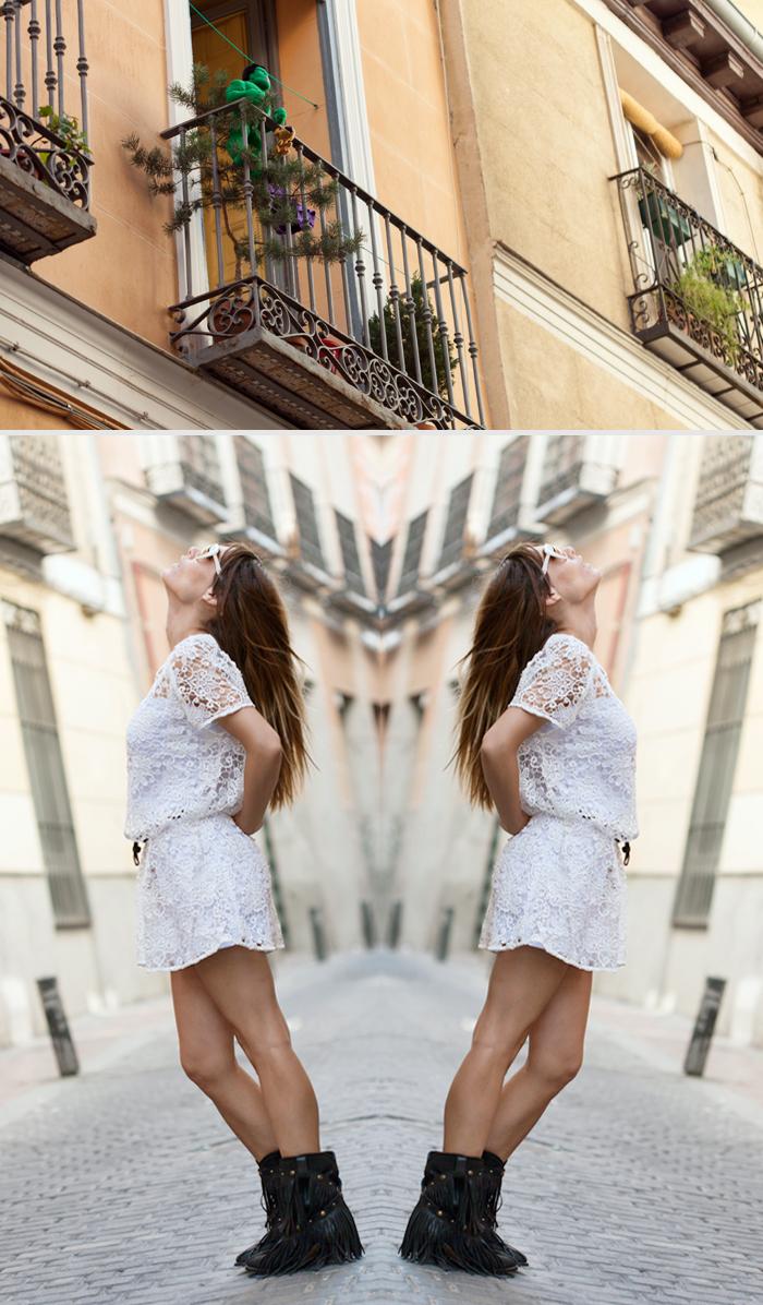 street style barbara crespo sheinside crochet dress sendra fringes boots outfit street style barbara crespo sheinside crochet dress sendra fringes boots outfit