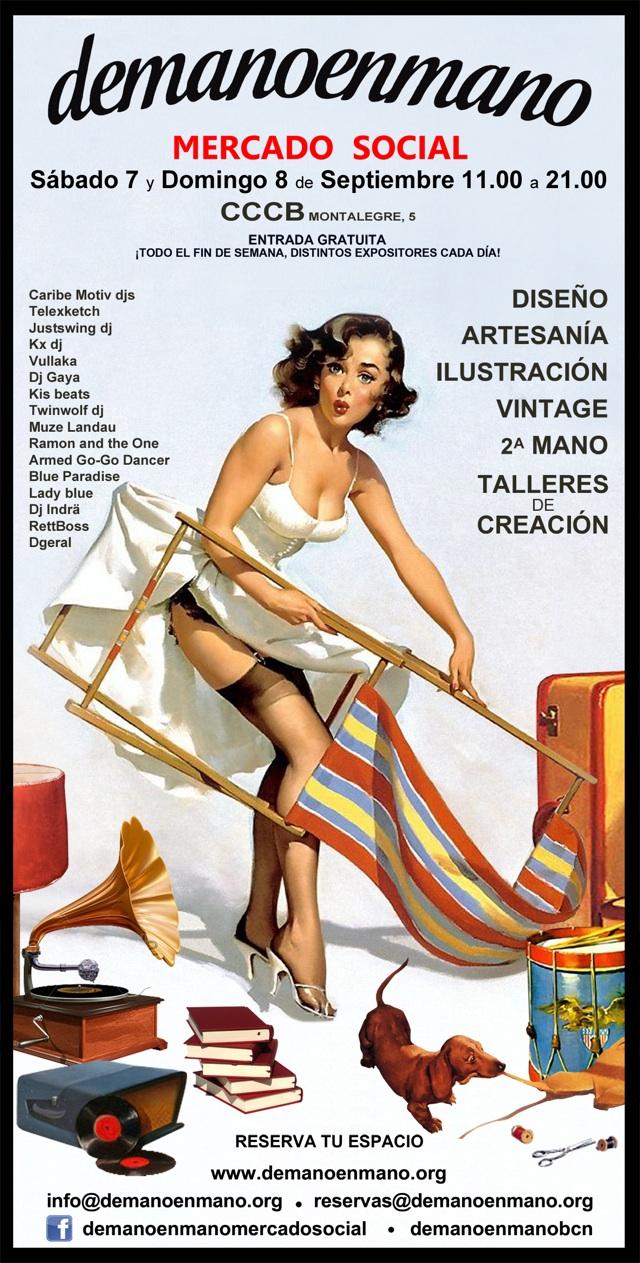 Los mercadillos de moda, objetos y ropa vintage en Barcelona para el mes de septiembre demanonenmano septiembre