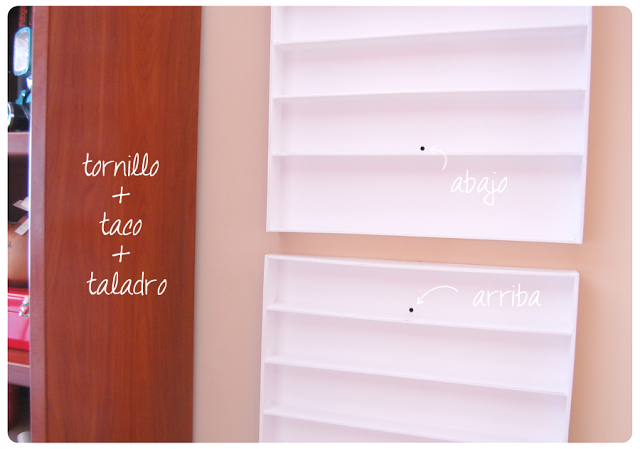 DIY: Tutorial de cómo hacer una estantería de esmaltes. DIY: Tutorial de cómo hacer una estantería de esmaltes.