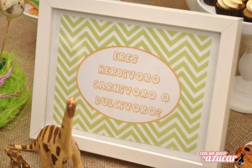 cartel dinosaurios Dinofiesta! El 3er cumpleaños de Iker