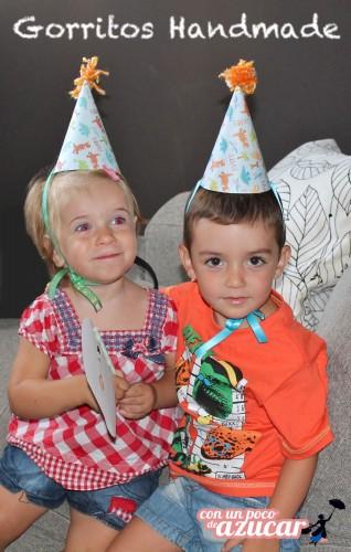 gorritos2 Dinofiesta! El 3er cumpleaños de Iker