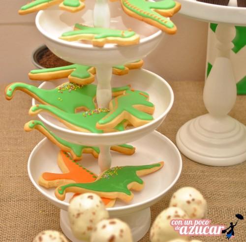 galletas dinosaurios Dinofiesta! El 3er cumpleaños de Iker