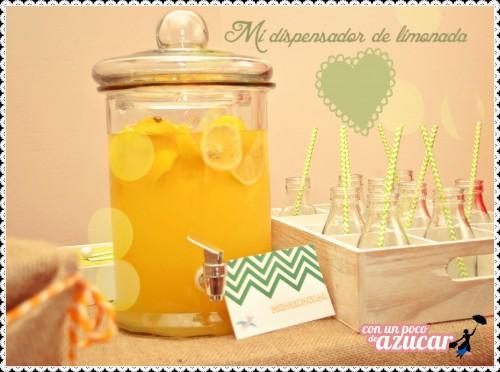 dispensador de limon Dinofiesta! El 3er cumpleaños de Iker