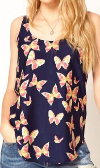 INTERNATIONAL GIVEAWAY/ SORTEO INTERNACIONAL AHAISHOPPING consigue dos piezas de ropa gratis Butterfly pattern vest WTX9325