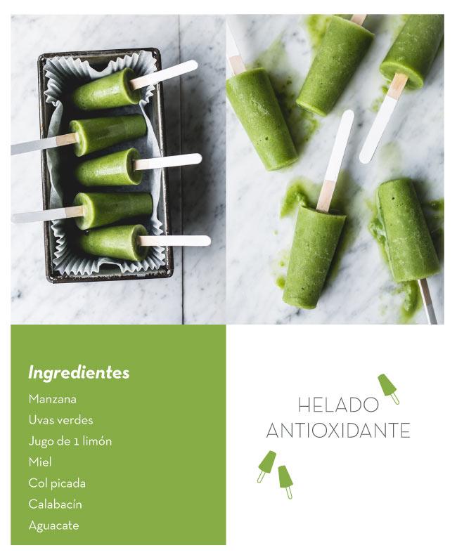 Helados antioxidantes helado