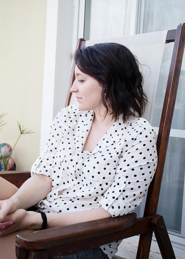 Polka dot shirt. Polka dot shirt.